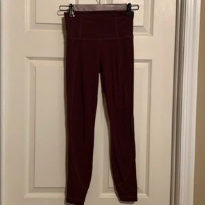 Athleta XXS Maroon leggings